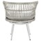 Manhattan Comfort Monaco Rope Wicker 3-Piece Patio Conversation Set with Cushions in Grey OD-CV013-GY - alternate 4